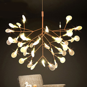 Lampadario Nordic Firefly 2026 in Acciaio Inox Oro Rosa, Stile Moderno e Semplice, <span class=keywords><strong>Design</strong></span> Creativo per <span class=keywords><strong>Soggiorno</strong></span> e Camera da Letto - Product Image 3