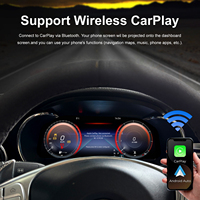 Afficheur LCD 12,3 pouces pour Mercedes Benz C Coupé W205 GLC AMG W253 2015-2019 Tableau de bord numérique Cockpit virtuel Compteur de vitesse