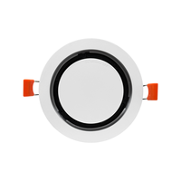 Grille d'aération ronde en ABS à clipser, ultra-fine, à bord étroit, réglable, encastrée, dissimulée, avec grille de protection pour l'entrée d'air frais