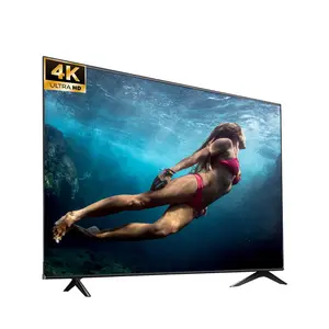 Televisione piatta da 50 pollici 4K UHD LED Android Smart TV supporto vocale telecomando Smart Tv 50 pollici