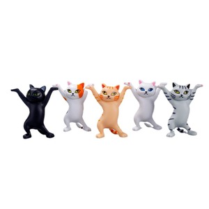 Wholesale 1-16Pcs Cats Pen Holder Funny Doll Ornaments Crafts Earphone Support for Room Office <b>Desk</b> Home Decoration Accessories - Product Image 1