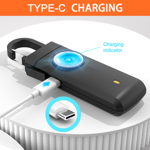 Tự Bảo Vệ Keychain Báo Động 2 Gói 130 dB Loud Khẩn Cấp Cá Nhân Còi Báo Động Với Ánh Sáng LED SOS An Toàn Cảnh Báo Thiết Bị Móc Chìa Khóa - Product Image 4