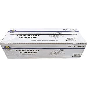 Food Service Film <b>Wrap</b> 18" x 2000' With Slide Cutter <b>Kitchen</b> Use - Product Image 6