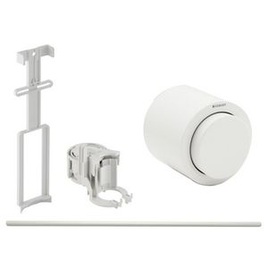 Commande pneumatique externe à bouton unique pour boutons de chasse d'eau blancs Sigma8 - Product Image 1