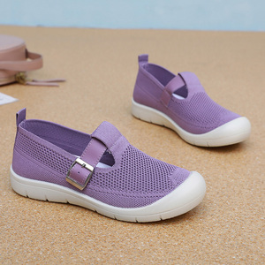 Nuovo stile moda scarpe piatte Mary Jane <span class=keywords><strong>donna</strong></span> tacchi con fibbia Slip-on ragazze da passeggio peso leggero maglia punta di sicurezza <span class=keywords><strong>41</strong></span> - Product Image 6