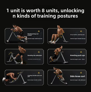 Roue abdominale pliable légère en acier multifonctionnelle <span class=keywords><strong>pour</strong></span> la maison, la salle de sport et le studio de fitness, entraînement de renforcement du tronc abdominal - Product Image 4
