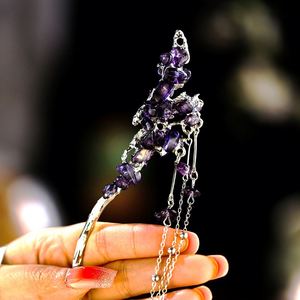<b>Chinese</b> Style Hair Stick Light Luxury Crystal Tassel <b>Hairpin</b> <b>Chinese</b> Hair Stick Handmade Hollow Step-Shaking Alloy <b>Hairpin</b> - Product Image 4
