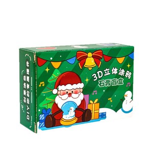 Kit de peinture sur plâtre DIY de Noël, boîte surprise, figurines 3D de Père Noël et bonhomme de neige à colorier, cadeau artisanal <span class=keywords><strong>pour</strong></span> enfants, vente <span class=keywords><strong>en</strong></span> gros - Product Image 5