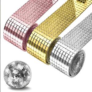 Autocollants muraux mosaïques résistants à l'eau, miroirs carrés convexes, patchs décoratifs DIY - Product Image 2