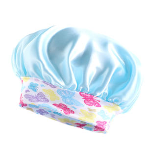 หมวกคลุมผมเด็กแบบยืดได้ พิมพ์ลายสวยงาม สำหรับเด็กผู้หญิง  รับผลิตตามสั่งพร้อมสกรีนโลโก้ - Product Image 5