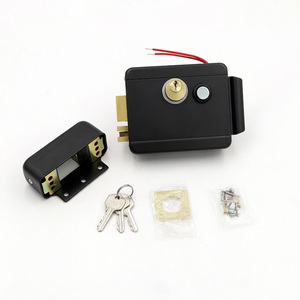 Kit de Cerradura Eléctrica Impermeable <span class=keywords><strong>para</strong></span> Portón Exterior con Botón Pulsador y Placa de Cubierta 12-24V CC con Instrucciones de Instalación - Product Image 5