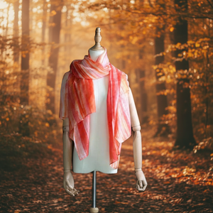 ผ้าพันคอไหมลินผ้าไหมพิมพ์ลายสกรีน ขนาด 70x180 ซม. คอลเลคชั่นส่งออกสินค้าสิ่งทอคุณภาพสูงสำหรับผู้หญิง ฤดูหนาว ผ้าแจ็คการ์ดทอเนื้อหนา อุ่นสบาย - Product Image 5