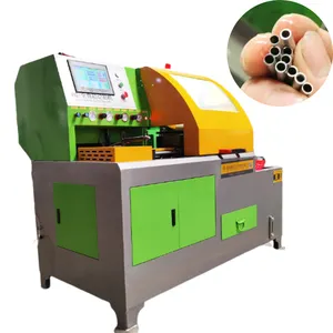 CNC burr-free cutting fine tube machine pneumatic pipe feeding machine stainless steel pipe cutting circular saw machine