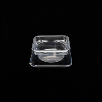Barquette alimentaire carrée en PET transparent de qualité alimentaire, empilable, pour gâteaux, ingrédients, traiteur, hôtel, cuisine, épices