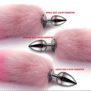 ของเล่นทางเพศสำหรับชายและคู่และหญิงปลั๊กเสียบก้นหางจิ้งจอกยาวแบบมีสีสัน - Product Image 2