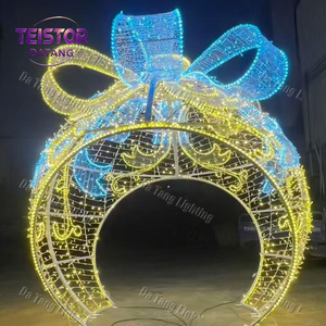 ซุ้มไฟประดับรูปทรงลูกบอลคริสต์มาส LED สำหรับตกแต่งกลางแจ้งในเทศกาลวันหยุด เหมาะสำหรับศูนย์การค้า สวนสาธารณะ และโครงการตกแต่งภูมิทัศน์เชิงพาณิชย์ - Product Image 2