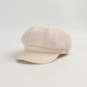 2024 New Autumn Winter British Versatile Tweed Fashion Beret Women Lady Tweed Casual Newsboy <b>Hat</b> - Product Image 6