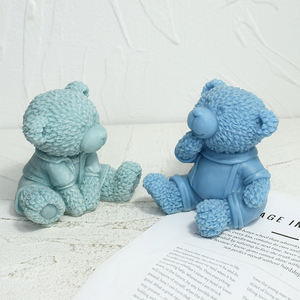 Personalizado 3D lindo Oso <span class=keywords><strong>de</strong></span> dibujos animados <span class=keywords><strong>molde</strong></span> <span class=keywords><strong>de</strong></span> vela <span class=keywords><strong>de</strong></span> silicona grande DIY gran oso <span class=keywords><strong>de</strong></span> peluche Fondant moldes <span class=keywords><strong>de</strong></span> <span class=keywords><strong>Chocolate</strong></span> - Product Image 2