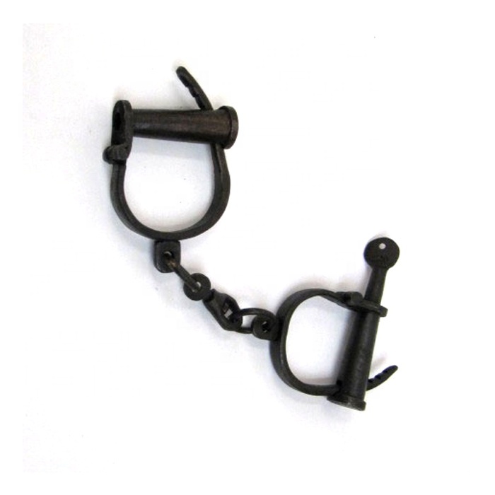 Rare Pare of Antique Iron Handcuffs