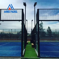 100mm Padel Courts Panoramique Paddle Court Équipement Sportif de Haute Qualité