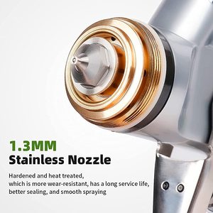 Pistolet à peinture pneumatique à alimentation par gravité Huepar SG240T 1000 ml 1,3 mm, outil pneumatique à haute pression, pulvérisateur de <span class=keywords><strong>vernis</strong></span>, pistolet de pulvérisation HVLP - Product Image 2