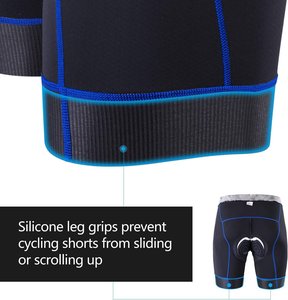 <span class=keywords><strong>Pantaloncini</strong></span> da <span class=keywords><strong>bici</strong></span> <span class=keywords><strong>imbottiti</strong></span> da uomo 4D da ciclismo con gambe antiscivolo biancheria intima da ciclismo a vita larga - Product Image 2