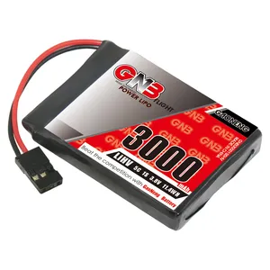 Gaoneng gnb LiPo pin 1S 5C 3000mAh 3.8V hv cho máy phát SANWA-MT 44 JR Futaba