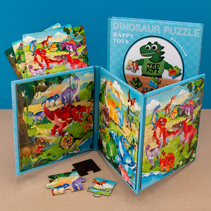 Livre magnétique Montessori, autocollants magnétiques de <span class=keywords><strong>dinosaures</strong></span> de dessins animés, jouets magnétiques pour livre silencieux - Product Image 3