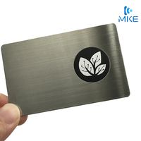 Tarjeta de Visita Metálica Negra Mate NFC Grande