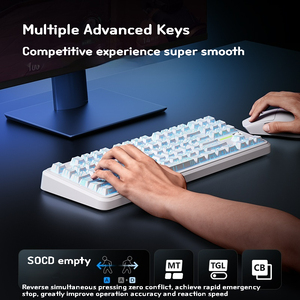 Mchose k87s Bàn Phím Cơ khí tùy chỉnh hot swappable Hifi chuyển BT 2.4G 0.125MS độ trễ thấp không dây RGB trò chơi phụ kiện - Product Image 6