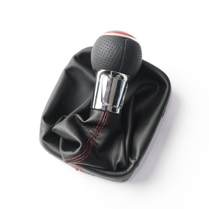 Pour <span class=keywords><strong>Audi</strong></span> <span class=keywords><strong>A3</strong></span> S3 8P <span class=keywords><strong>2003</strong></span>-2012, pommeau de levier de vitesse 6 vitesses avec cadre de protection rouge - Product Image 6