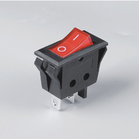 Interrupteur à bouton RS601B-101N001R1B, type DPDT, 6A 250V, IP15, 3P, usage industriel