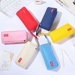 <b>Large</b> Capacity Solid Color Fabric Pencil Pouch Bag Digital Printing Model Bd0010 China Zhejiang for School Office Use - Product Image 3