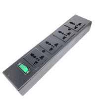 Enchufe de Extensión Multifunción de 13A y 250V con Interruptor para Reino Unido, UE y EE. UU.