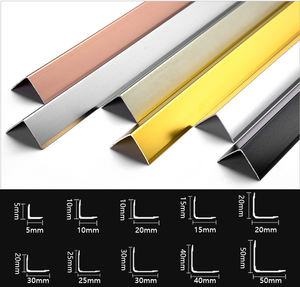 Usine <span class=keywords><strong>vente</strong></span> directement aluminium bande de bordure à angle droit élargie en forme de L pour parquet 20*20mm fermeture des coins externes - Product Image 2