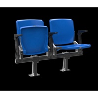 Avant Sports Arena Sièges de stade avec accoudoir Tip-Up Chaises de stade VIP pliantes avec porte-gobelet Gymnase Sièges de gradin fixes