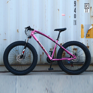Bicicletta Ibrida da Montagna con Freni a Disco e Pneumatici Larghi, 21 Velocità, Telaio in Acciaio al Carbonio, Forcella Ammortizzata per Adulti, Prezzo di Fabbrica Cinese - Product Image 1