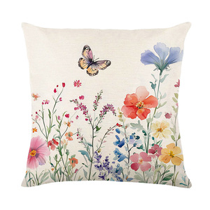 <span class=keywords><strong>Funda</strong></span> de Cojín Decorativa con Estampado Floral para el Hogar, <span class=keywords><strong>Funda</strong></span> de Cojín de Poliéster para Sofá, Uso en Hoteles Amity Square - Product Image 3