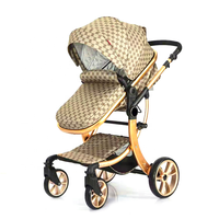 Poussette de bébé haute paysage pour enfants, système de voyage, poussette de bébé 3 en 1