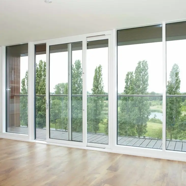 China energy saving double glass window cheap pvc windows and doors