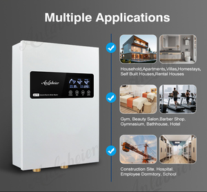 Calentador de Agua Eléctrico sin Tanque de 27kW para Toda la Casa, 240V, Ahorro de Energía, Pantalla LED, Proyecto Comercial para Hoteles - Product Image 3