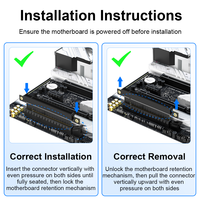 Adaptador PCI-e ULT-unite, Tarjeta Riser PCIe 5.0 X16, Ranura de Extensión PCI Express 5.0 16X, Tarjeta de Prueba de Protección para Caja de Servidor de Computadora