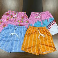 Shorts en maille pour hommes, personnalisés, style Hip-Hop, pour la gym, le baseball, avec poches et fentes latérales, double couche, shorts d'été amusants en maille