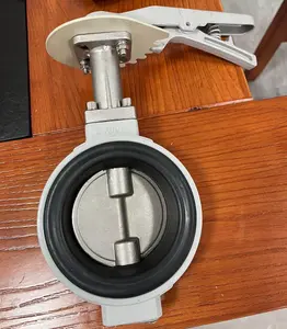 Manual /Motorized Aluminum Alloy Butterfly Valve with the Double Shaft/Stem Disc