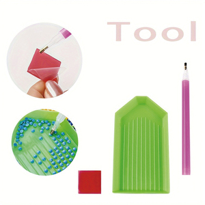 Kit de pintura de diamante puesta de sol isla Tropical 5D DIY al por mayor 40 40cm decoración de pared con paisaje de escena de playa de palmera - Product Image 4