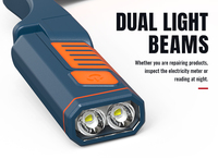 2 lumières de cou LED ultra-lumineuses rechargeables, 2 lumières de cou d'entretien de contrôle horizontal supportant l'OEM et l'ODM