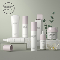 Emballage cosmétique personnalisé conception innovante bouteille de stockage en plastique pour soins de la peau avec pompe