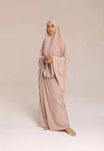 Conjunto <span class=keywords><strong>de</strong></span> Khimar y Abaya para Mujer, Diseño Personalizado Premium con Tela <span class=keywords><strong>de</strong></span> Jersey y Vestido Interior, <span class=keywords><strong>Hijab</strong></span> para Musulmanas, Países Bajos - Product Image 4