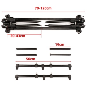 Soporte de Caña de Pescar Telescópico Plegable de Aleación de Aluminio de Alta Resistencia, Estilo Europeo, con Múltiples Soportes para Pesca de Carpa <span class=keywords><strong>y</strong></span> Lanzamiento - Product Image 2