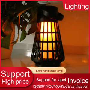 Lámpara de llama <span class=keywords><strong>solar</strong></span> portátil personalizada más vendida con luz de ambiente LED impermeable adecuada para jardines, patios y exteriores - Product Image 3